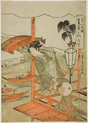 De Courtisane Mitsunoto van het Hishiya Huis, uit de serie 