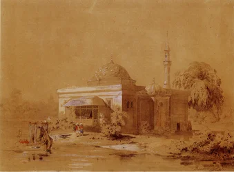 Project van het Turkse badpaviljoen in Catherine Park van Tsarskoye Selo, ca. 1850