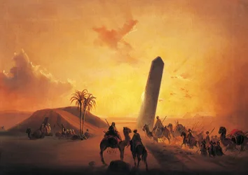 Karavaan in de woestijn