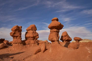 Rotsformaties in Goblin Valley State Park in Utah, 2020