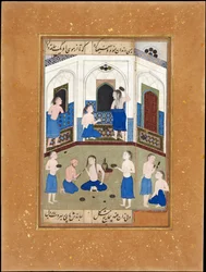 Mihr in een Badhuis in Khwarazm