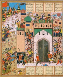 Shah Anushirvan verovert het fort van Saqila
