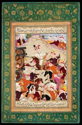 Shah Ismail I bij de Slag van Chaldiran