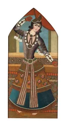 Een Qajar Dansend Meisje, c.1840