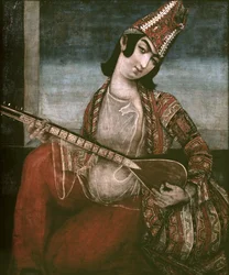 Jonge Vrouw die Gitaar Speelt