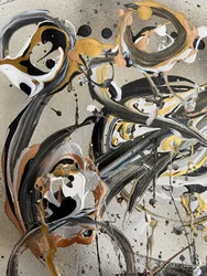 Fluid Gold Abstract