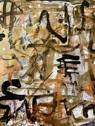 Moderne kalligrafische textuur