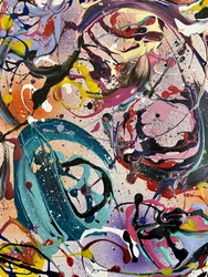 Levendige abstracte wervelingen