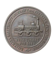 Directeurspas voor de Ballymena, Ballymoney, Coleraine en Portrush Junction Railway, Ierland