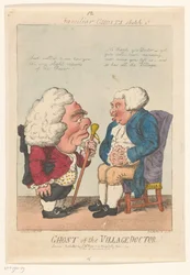 Spotprent op de dorpsarts, 1799