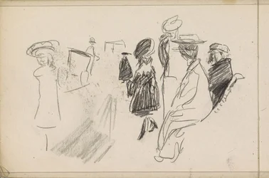 Figuren, mogelijk in een park