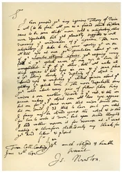 Brief van Sir Isaac Newton aan William Briggs, 20 juni 1682