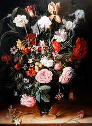 Een Stilleven van Tulpen en Anemonen