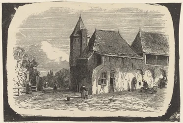 Gezicht op de Koppelpoort te Amersfoort