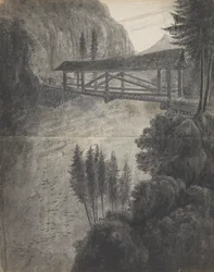 Grisons, uitzicht op de Glarnisch (Zwitserland) bergen