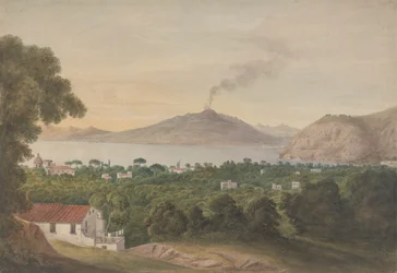 Vesuvius over de Baai van Napels