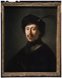 Jonge Man met een Gorget en Gevederde Hoed, c.1630