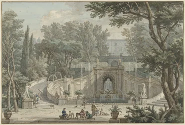 Uitzicht op de Tuin van Villa d