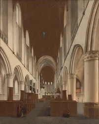 De kerk van Sint Bavo in Haarlem