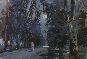 De schaduwen. Maanlichte nacht, 1880s