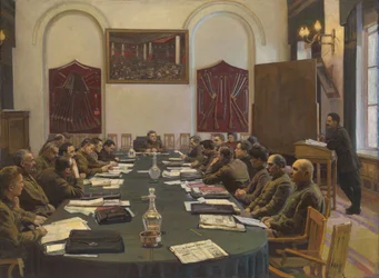 Vergadering van de Revolutionaire Militaire Raad van de USSR, Voorgezeten door Kliment Voroshilov