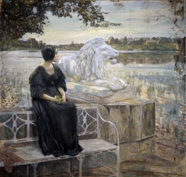 Portret van de vrouw van de kunstenaar
