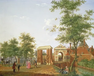 Uitzicht op de Zylpoort, Haarlem, 1780