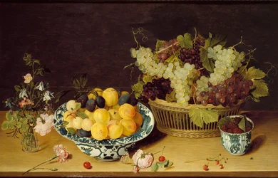 Stilleven van fruit en bloemen, ca. 1620-1640