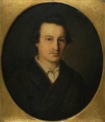 Portret van de dichter Heinrich Heine 1797-1856, 1843