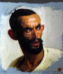 Hoofd van Kabyle, circa 1860