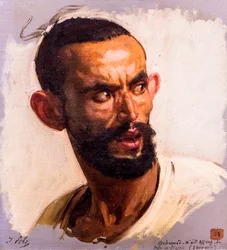 Kabylisch hoofd, circa 1861 (olieverf op doek)