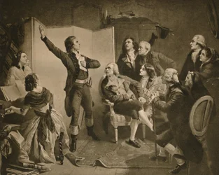 Het eerste zingen van de Marseillaise, 1895