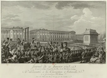 De Executie van Lodewijk XVI op de Place de la Révolution op 21 januari 1793, 1794