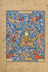 Folio uit een Haft Awrang (Zeven Tronen) door Jami, waarschijnlijk Mashad, Khurasan, Iran, Safavid-periode, 1556-65