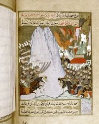 MOHAMMED: Openbaring van een deel van de Koran aan Mohammed tijdens een gevecht