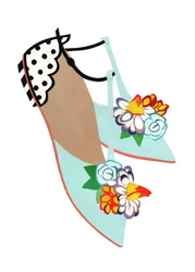 Zomersandalen, 2014 (gesneden papier)