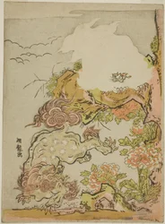 Chinese leeuwen en pioenen