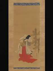 Courtisane-danseres (Shirabyōshi) voor Nieuwjaar