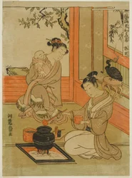 Kakkyo (Chinees: Guo Ju), uit de serie "Modieuze Japanse Versies van de Vierentwintig Paragonen van de Vroomheid (Furyu Yamato nijushiko)".