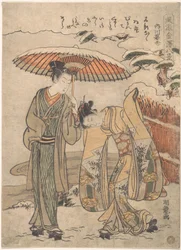 Avondsneeuw in Uchikawa