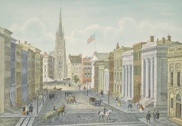 Wall Street, New York in 1847