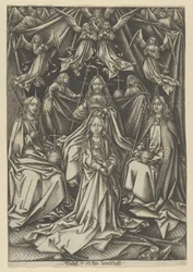 De kroning van de Maagd, uit Het leven van de Maagd.