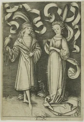 De valkenier en de dame