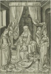 De Madonna met St. Anne, St. Catherine en St. Barbara