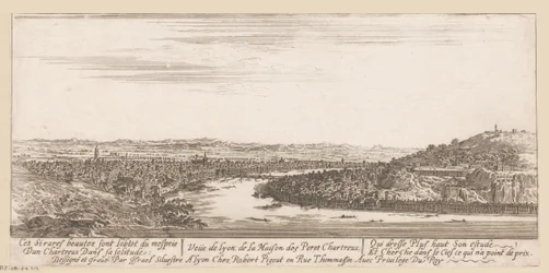 Gezicht op Lyon vanuit het kartuizerklooster