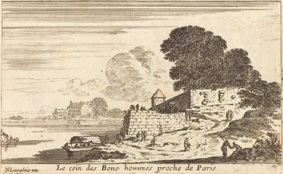 De hoek van de goede mannen nabij Parijs
