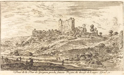 Uitzicht op de toren van Grignon