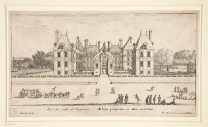 Uitzicht op Chateau Liencourt: De Voorhof