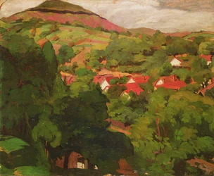 Landschap bij Nagybánya, Hongarije, 1918