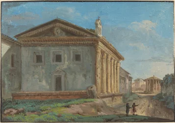 Tempio della Fortuna Virile met de Tempio di Vesta in de Verte